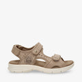 Salton sandalias de piel con forro interior de lycra. taupe