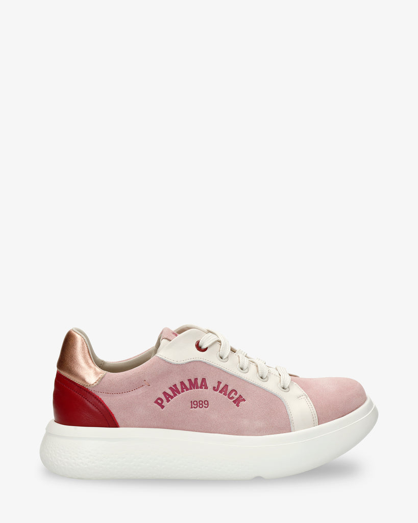 Yarely sneakers de piel con forro interior de piel. rosa